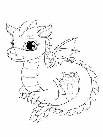 coloriage dragon enfant