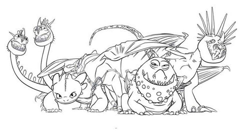 coloriage dragons film