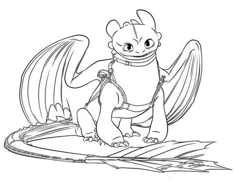 coloriage dragon krokmou
