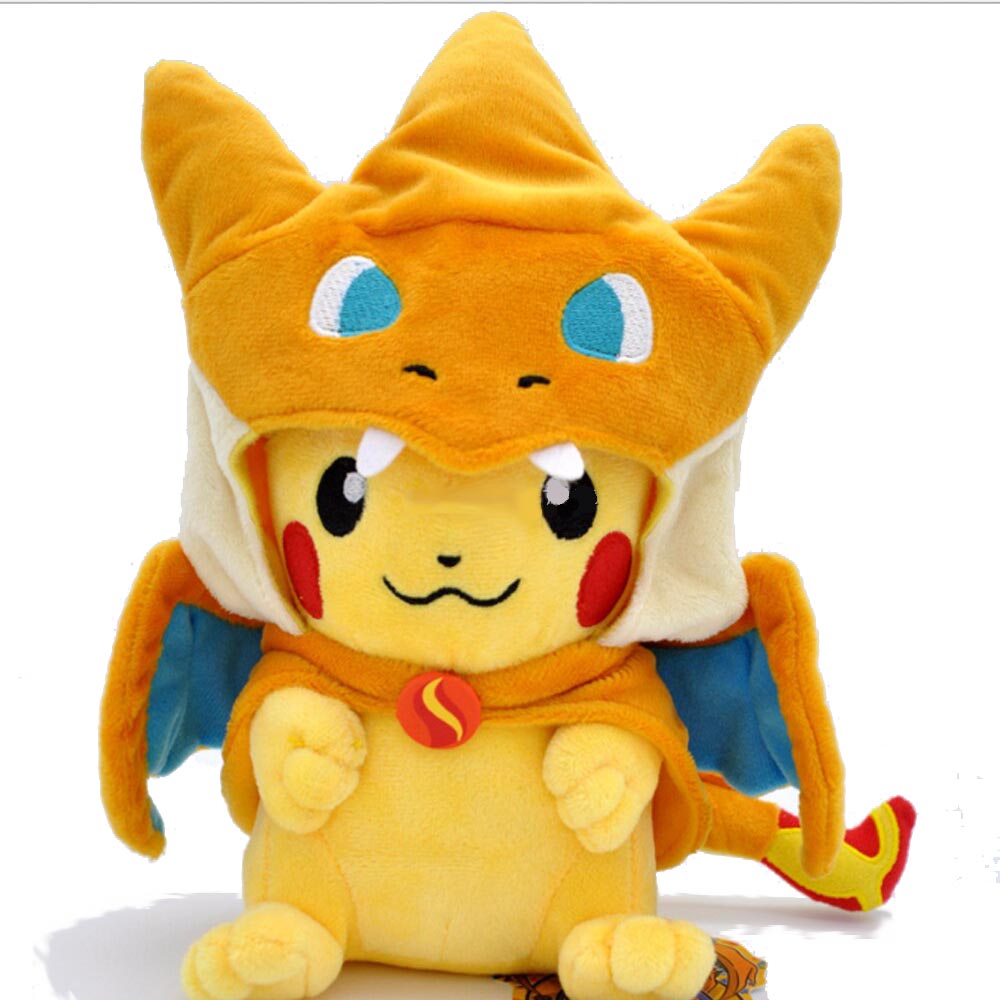 pokémon pikachu déguisé en dracaufeu