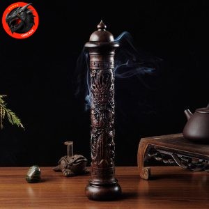 porte encens bois