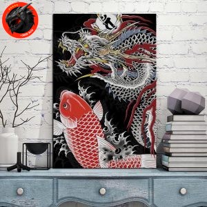 tableau carpe koï