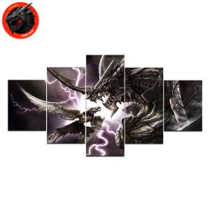 tableau combat de dragon